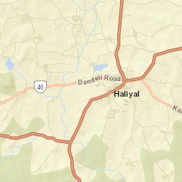 Haliyal Street Map