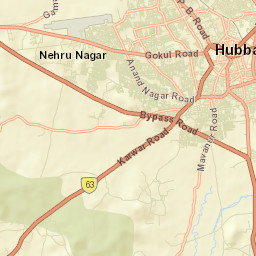 Hubballi Street Map