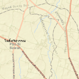 Amphoe Pho Si Suwan Street Map