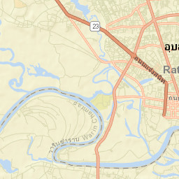 Ubon Ratchathani Street Map