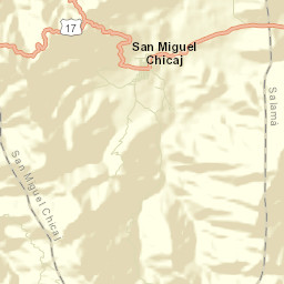 San Miguel Chicaj Street Map