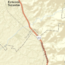 Estación Tuzantán Street Map