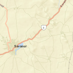 Savanur Street Map