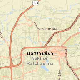 Nakhon Ratchasima Street Map