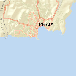 Praia Street Map