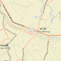 Amphoe Tha Wung Street Map