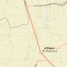 Amphoe Si Rattana Street Map