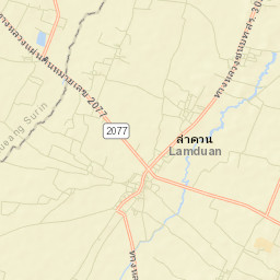 Amphoe Lamduan Street Map