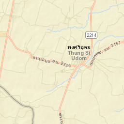 Amphoe Thung Si Udom Street Map