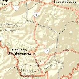 Santiago Sacatepéquez Street Map