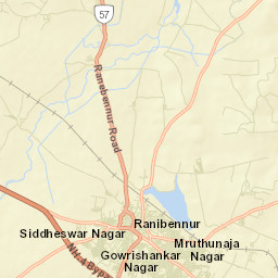 Ranibennur Street Map