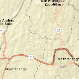 Cuyotenango Street Map