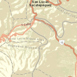 Magdalena Milpas Altas Street Map
