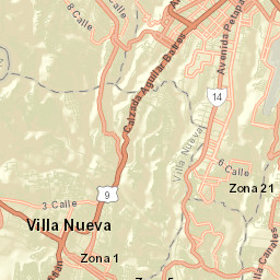Villa Nueva Street Map