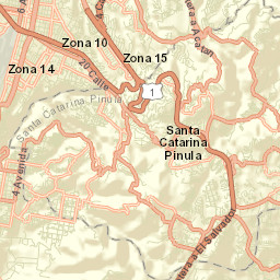 Santa Catarina Pinula Street Map