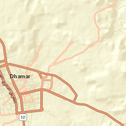 Dhamār Street Map