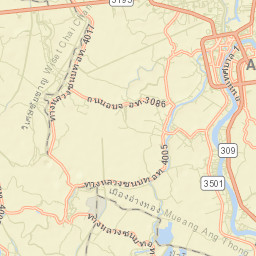 Ang Thong Street Map