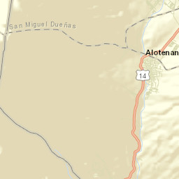 Alotenango Street Map