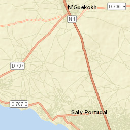 Nguékhokh Street Map