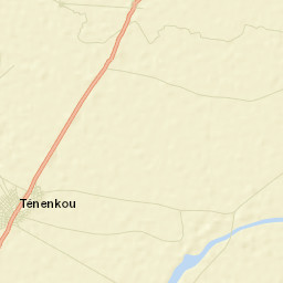 Ténenkou Street Map