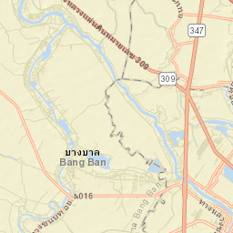 Amphoe Bang Ban Street Map