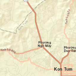 Kon Tum Street Map