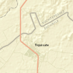 Tiquisate Street Map