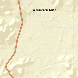 Asunción Mita Street Map