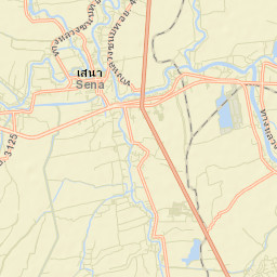 Amphoe Sena Street Map