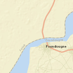 Foundiougne Street Map