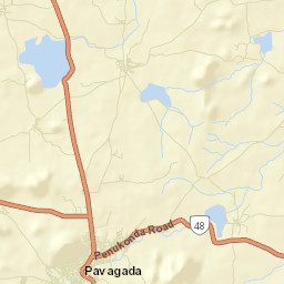 Pavugada Street Map