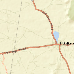 Holalkere Street Map