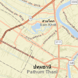 Pathum Thani Street Map