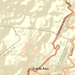 Santa Ana Street Map