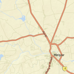 Hiriyur Street Map