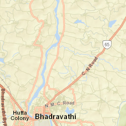 Bhadravati Street Map