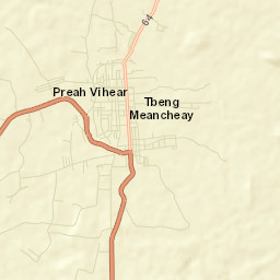 Srŏk Tbêng Méanchey Street Map