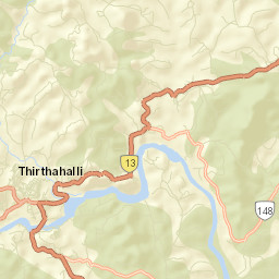Tirthahalli Street Map