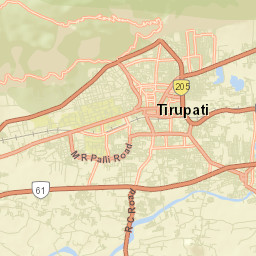 Tirupati Street Map