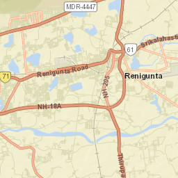 Renigunta Street Map