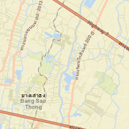 Ban Khlong Bang Sao Thong Street Map
