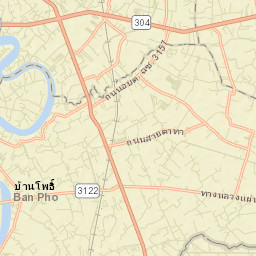 Amphoe Ban Pho Street Map