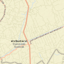 Damnoen Saduak Street Map