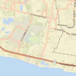 Amphoe Mueang Samut Prakan Street Map
