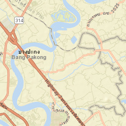 Bang Pakong Street Map