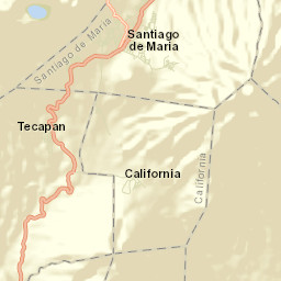 Santiago de María Street Map