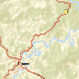 Sringeri Street Map