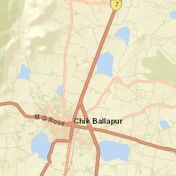 Chik Ballapur Street Map