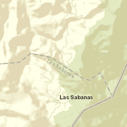Las Sabanas Street Map
