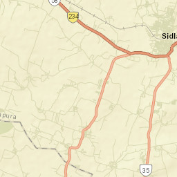 Sidlaghatta Street Map